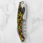 Tire-bouchon Cravates déformés de rubans verts brûlés (Dos)