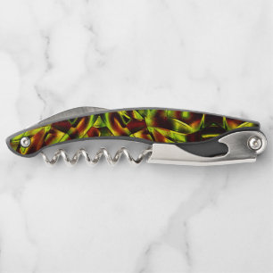 Tire-bouchon Cravates déformés de rubans verts brûlés