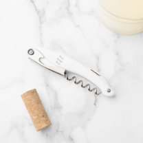 Tire-bouchon Create Your Own White Corkscrew