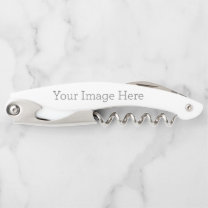 Tire-bouchon Create Your Own White Stainless Steel Corkscrew