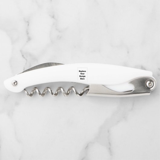 Tire-bouchon Créez votre propre blanc (Dos)