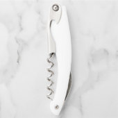 Tire-bouchon Créez votre propre conception Acier blanc inoxydab (Devant)