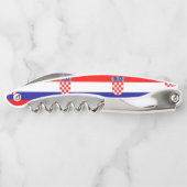 Tire-bouchon croate d'ouvreur de vin de motif de (Dos)