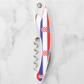 Tire-bouchon croate d'ouvreur de vin de motif de (Devant)