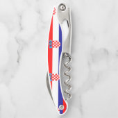 Tire-bouchon croate d'ouvreur de vin de motif de (Dos)