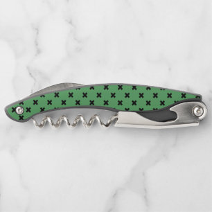 Tire-bouchon Croix noire sur le vert