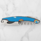 Tire-bouchon Cute arc-en-ciel avec Motif nuages (Devant)