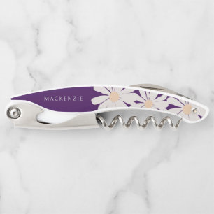 Tire-bouchon Daisy Flower ajoutez votre nom personnalisé