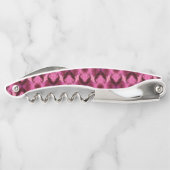 Tire-bouchon Damask Coeurs roses (Dos)