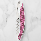 Tire-bouchon Damask Coeurs roses (Devant)