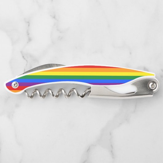 Tire-bouchon de drapeau de fierté d'arc-en-ciel (Dos)