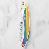 Tire-bouchon de drapeau de fierté d'arc-en-ciel (Devant)