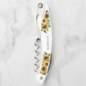 Tire-bouchon de serveur nom Tournesol (Devant)