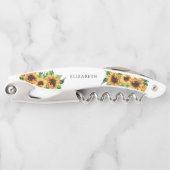 Tire-bouchon de serveur nom Tournesol (Devant)