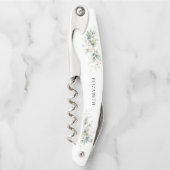 Tire-bouchon de serveur pour mariage Eucalyptus Go (Devant)