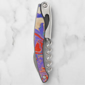 Tire-bouchon de serveur violet (Dos)