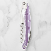 Tire-bouchon Derniers pigments naturels violets design motif (Devant)