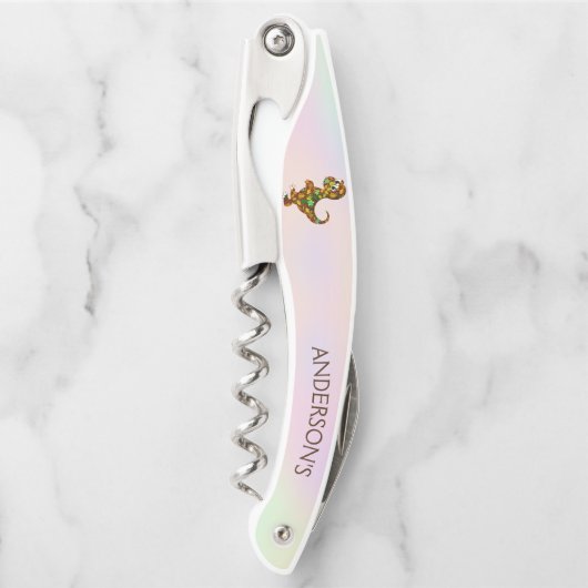 Tire-bouchon Dinosaure coloré (Devant)