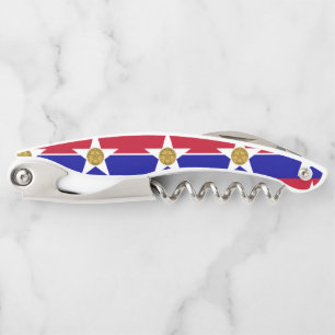 Tire-bouchon Drapeau de Dallas, Texas Waiter's Corkvis