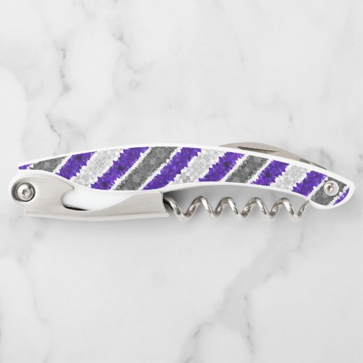 Tire-bouchon Drapeau de fierté Greygender Boho Géométrique Mod (Devant)