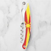 Tire-bouchon Drapeau de la Macédoine du Nord (Devant)