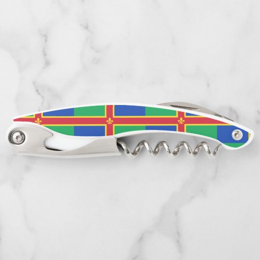 Tire-bouchon Drapeau de Lincolnshire Waiter's Corkvis (Devant)