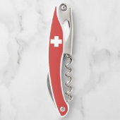 Tire-bouchon Drapeau et edelweiss suisses (Dos)