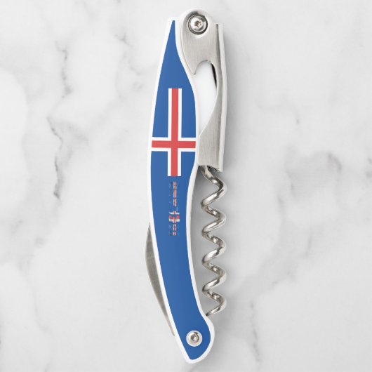 Tire-bouchon Drapeau islandais (Dos)