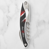 Tire-bouchon Drapeau Trinité-et-Tobago (Votre nom) (Dos)