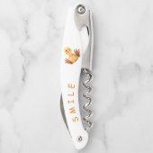 Tire-bouchon Drôle Canard Joué Wink - Joyeux sourire (Dos)