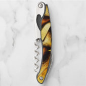 Tire-bouchon Dunes d'or rugueuses, avec parties brûlées (Devant)