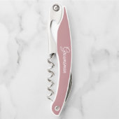 Tire-bouchon Dusty Rose Mariage personnalisé Groomsman (Devant)