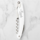 Tire-bouchon Écrivain Personnalisé De Script Moderne (Devant)