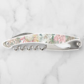 Tire-bouchon Elégant Boho Floral Bridesmaid Favoriser (Dos)
