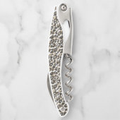 Tire-bouchon Élégant léopard poster de animal motif (Dos)