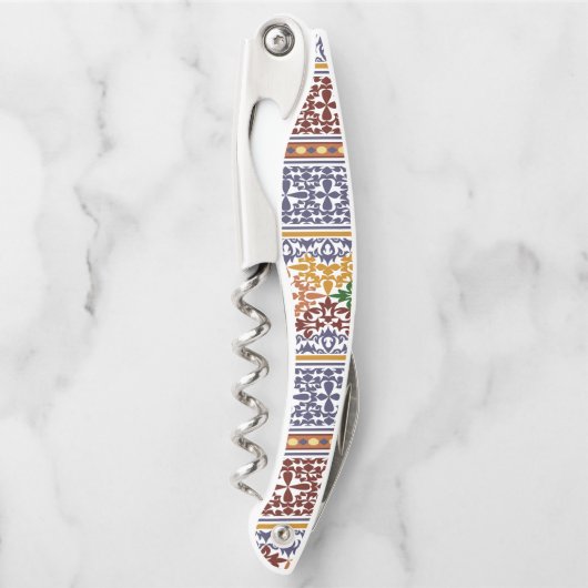 Tire-bouchon élégant motif ethnique (Devant)