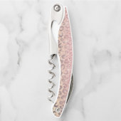 Tire-bouchon Elegant Rose Gold Glitter Black Leopard Print (Devant)
