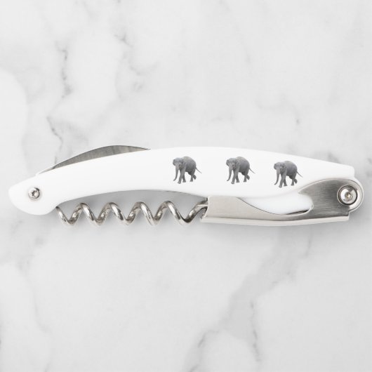 Tire-bouchon Eléphant d'ouverture de la bouteille de bouchon (Dos)