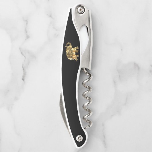 Tire-bouchon Eléphant Or (Dos)