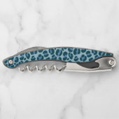 Tire-bouchon Empreinte de léopard bleu (Dos)