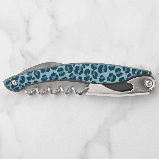 Tire-bouchon Empreinte de léopard bleu (Dos)