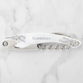 Tire-bouchon Eucalyptus & Lavender Nom Élégant De L'Épouse (Devant)