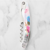 Tire-bouchon Femme avec ballon rose à Paris (Devant)