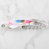 Tire-bouchon Femme avec ballon rose à Paris (Devant)