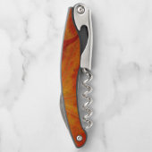 Tire-bouchon Feuille d'érable rouge Abstraite Automne Photograp (Dos)