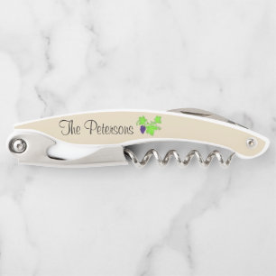 Tire-bouchon Feuille pourpre personnalisé de vigne de