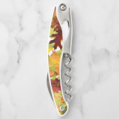 Tire-bouchon Feuilles automnales d'automne (Dos)