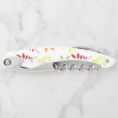 Tire-bouchon Feuilles d'automne colorées aux tons chauds (Devant)