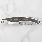 Tire-bouchon Fine Filigree Gold Mariage Best Man ID871 (Devant)