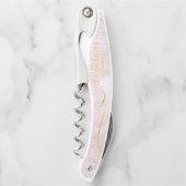 Tire-bouchon Fine Lines Gold Abstrait Mariage Mauve ID867 (Devant)